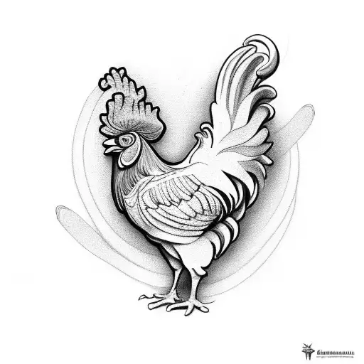 rooster gliwice poland tattoo design idea