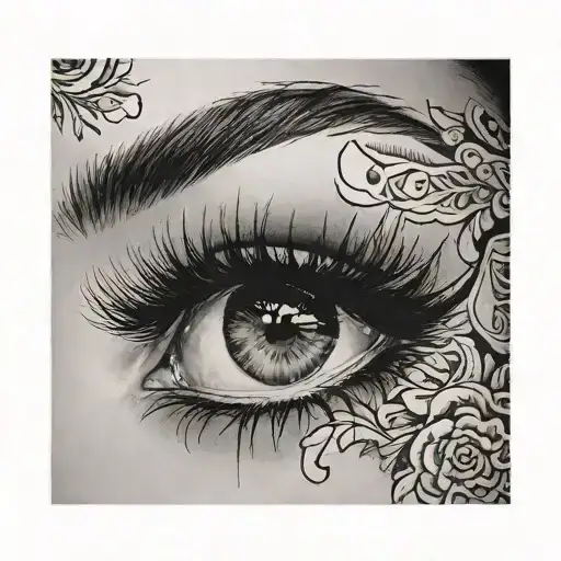 lash artist tattoo design idea