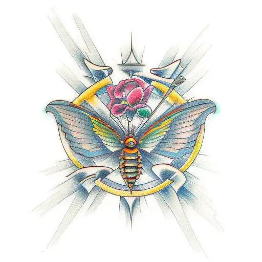 mariposa tattoo design idea