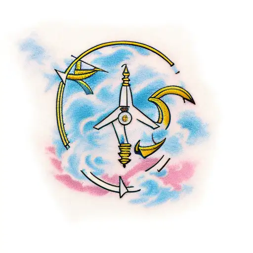 Libra and capricorn tattoo design idea