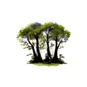 Forest destiny  tattoo design idea