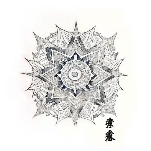 Shining Star  tattoo design idea