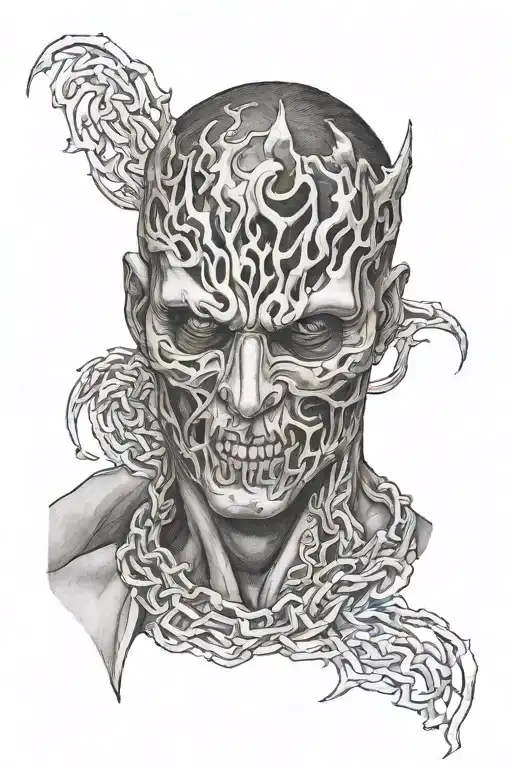 Alex terrible from slaughter to prevail mask tattoo design idea