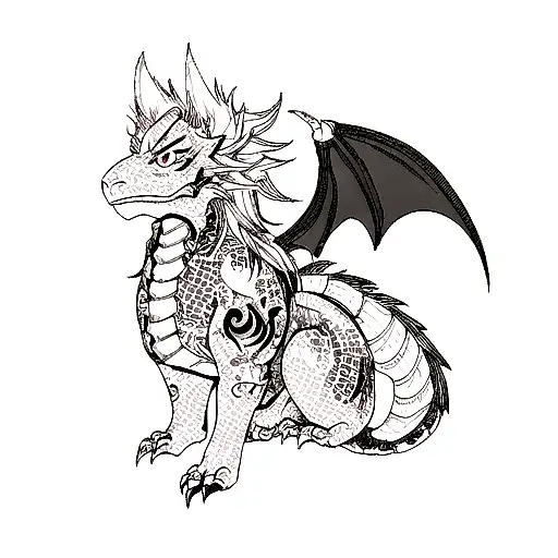 Dragon tattoo design idea