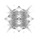 A digital marketing graph transforming into a wave tattoo design idea