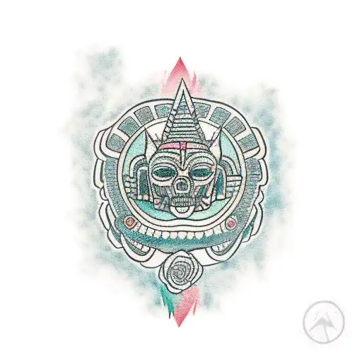 mayan theme  tattoo design idea