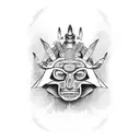 mayan theme  tattoo design idea