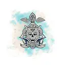 mayan theme  tattoo design idea