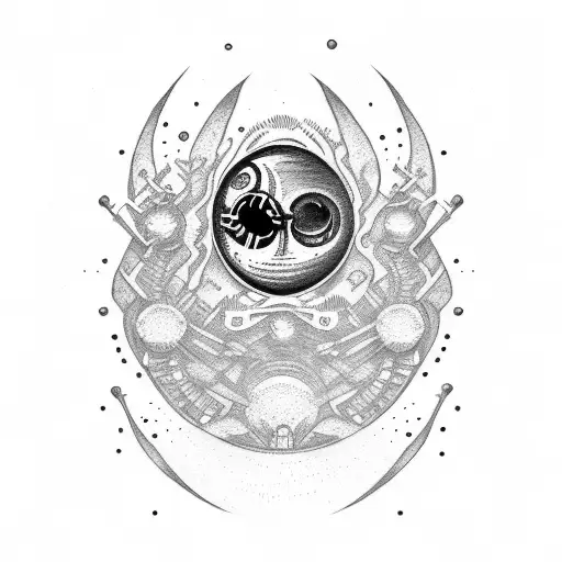 blackhole matching tattoo siblings tattoo design idea