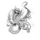 rubyrosedesign styloe aphrodite with a dragon tattoo design idea