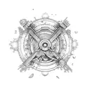 alchemist symbols tattoo design idea