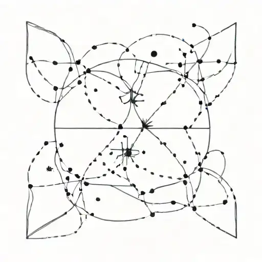 Leo and Virgo constellation tattoo design idea