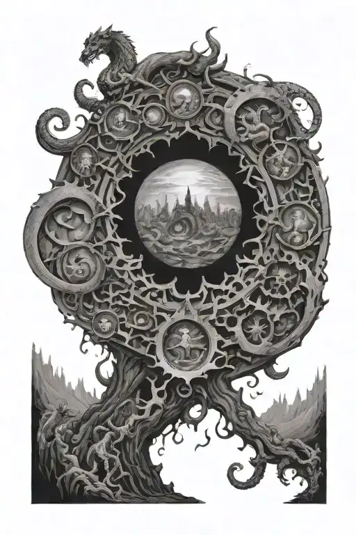 dantes inferno 9 circles of hell horizontal each circles respresented loyal to the book tattoo design idea