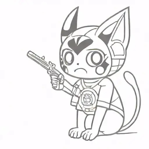Kuromi as Jason X tattoo design idea