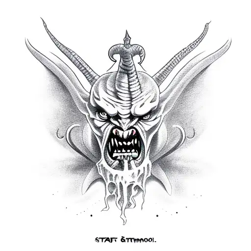 Satan and Demons tattoo design idea