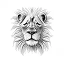 lion king simba and mufasa tattoo design idea