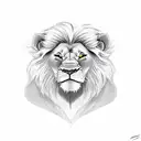 lion king simba and mufasa tattoo design idea