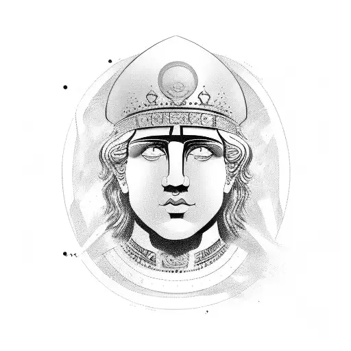 Alexander the great tattoo design idea