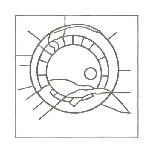 sublime sun fine line tattoo tattoo design idea