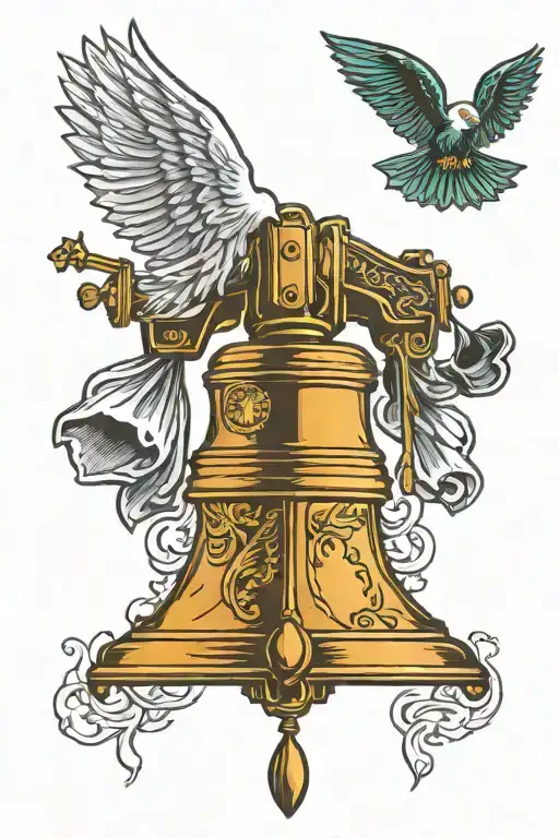 liberty bell Philadelphia Eagles Phillies Flyers tattoo design idea