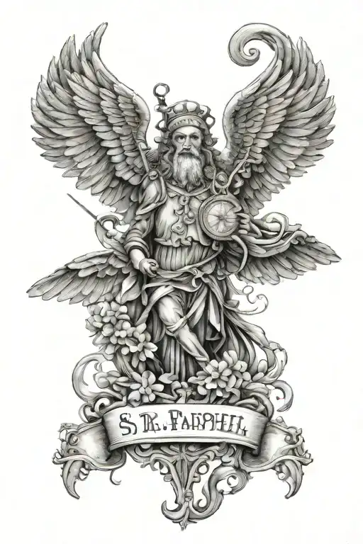 St. Raphael  tattoo design idea