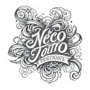 script font tattoo design idea