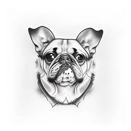 dog siting in the bar and drinking beer tattoo design idea