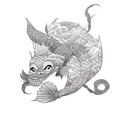 little mermaid evil tattoo design idea