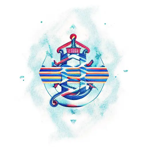 nautical badass tattoo design idea
