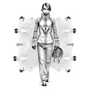 pants zipper monster tattoo design idea