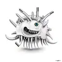 zipper monster tattoo design idea