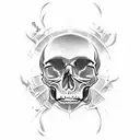 skull jiu jitsu tattoo design idea