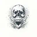 skull jiu jitsu tattoo design idea