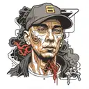EMINEM LOGIC CURRENTS INVENT tattoo design idea
