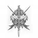 long sword spinal tattoo tattoo design idea