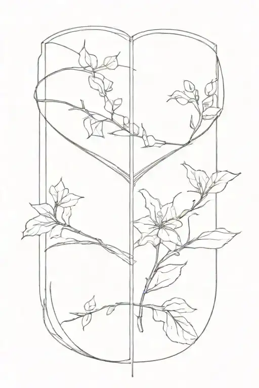 Book binding tattoo design idea