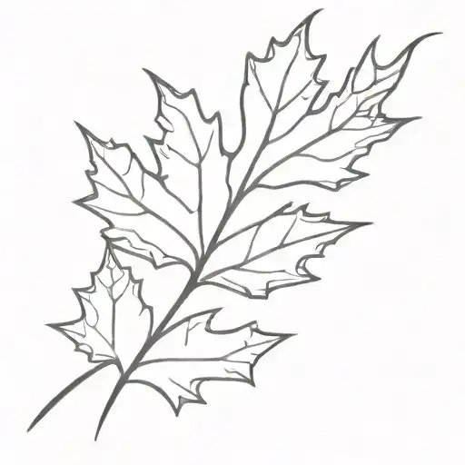 maple leaf infinity symbol tattoo design idea