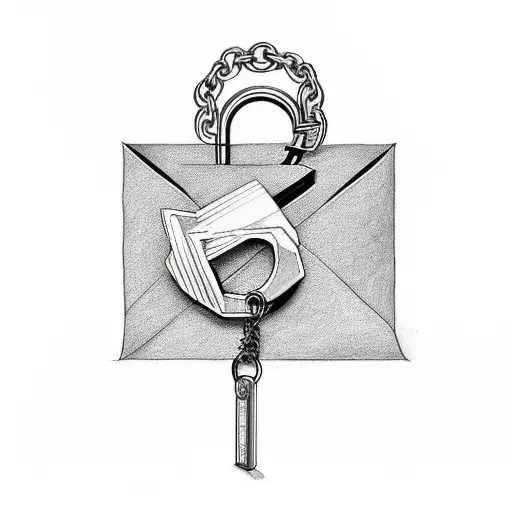 letter z with duck keychain  tattoo design idea