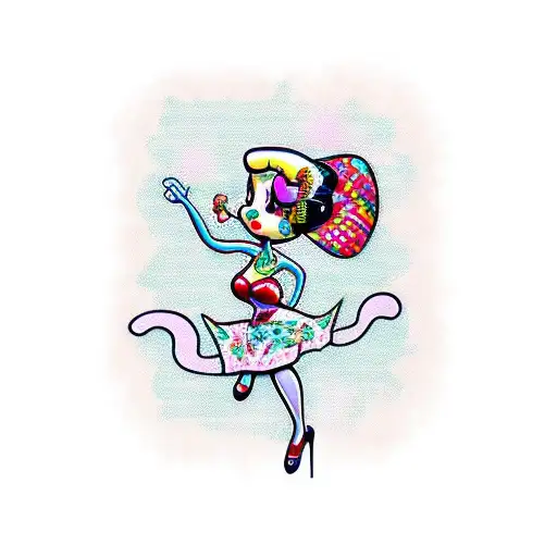 betty boop tattoo design idea