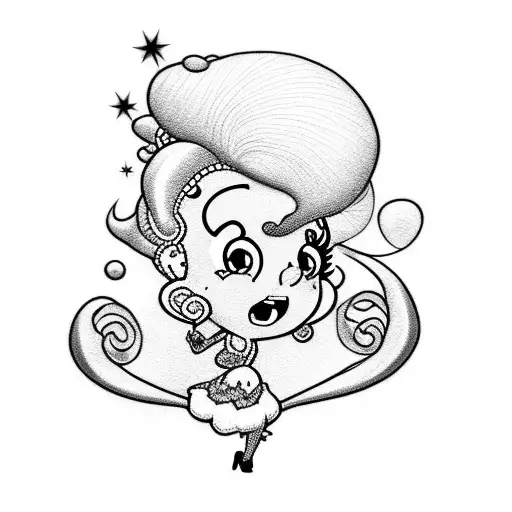 betty boop tattoo design idea