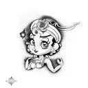 betty boop tattoo design idea