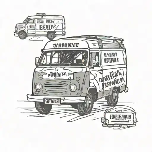 post Van with steady eddy written on it. with todays date on the licence plate  tattoo design idea