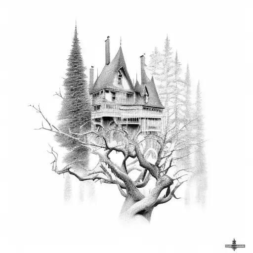 Sinister Landscapes tattoo design idea