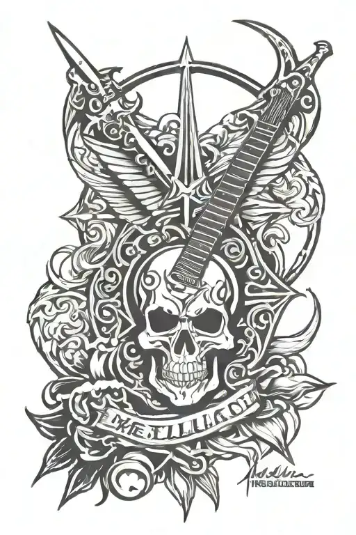 Metallica logo tattoo design idea