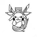  Pikachu  tattoo design idea