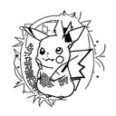  Pikachu  tattoo design idea