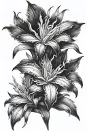 bromeliad tattoo design idea
