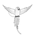 parrot tattoo design idea