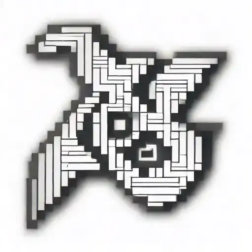 aphex twin logo pixelated  tattoo design idea