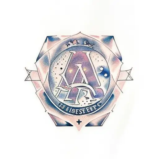 the words, "Per Aspera Ad Astra" in a cool font tattoo design idea